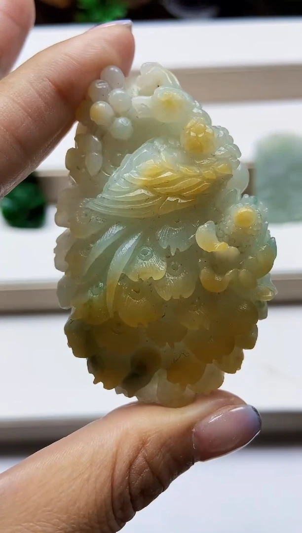 颈饰未镶嵌翡翠翡翠A货