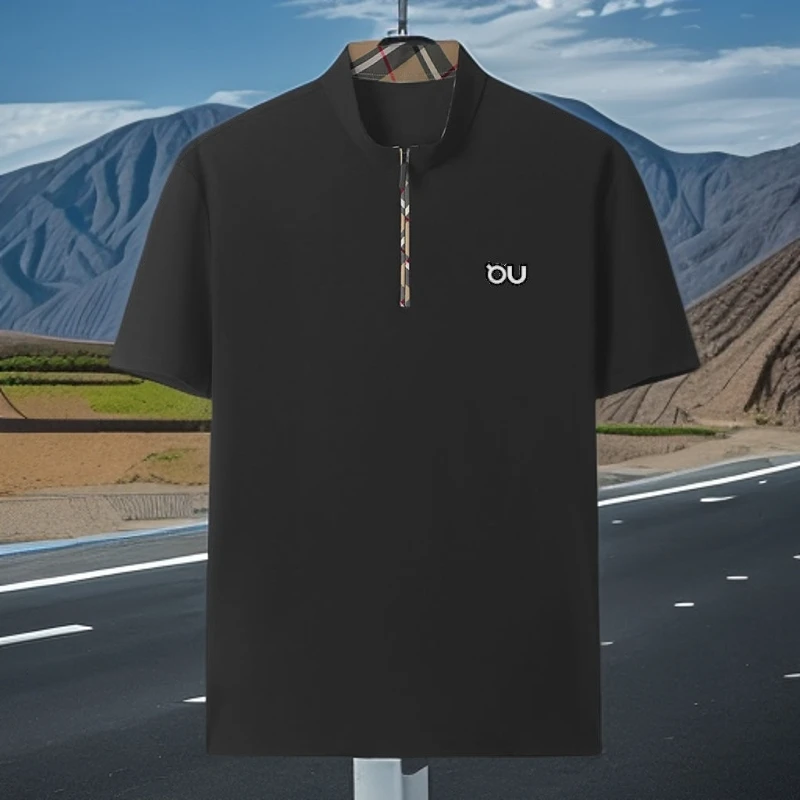 昂跑首领高定半拉链短袖009