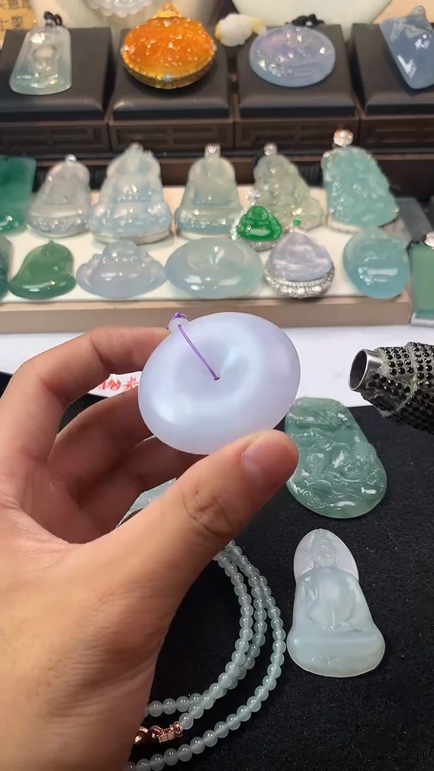 未镶嵌定制翡翠⑦    4092毛货不退不换