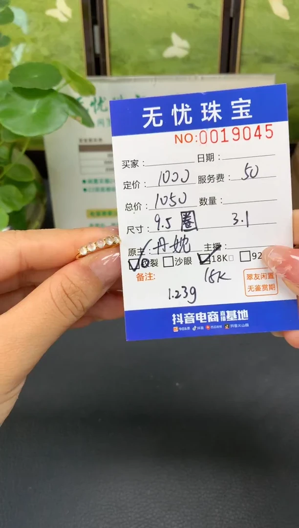 18K金镶嵌定制翡翠橘**喵E704