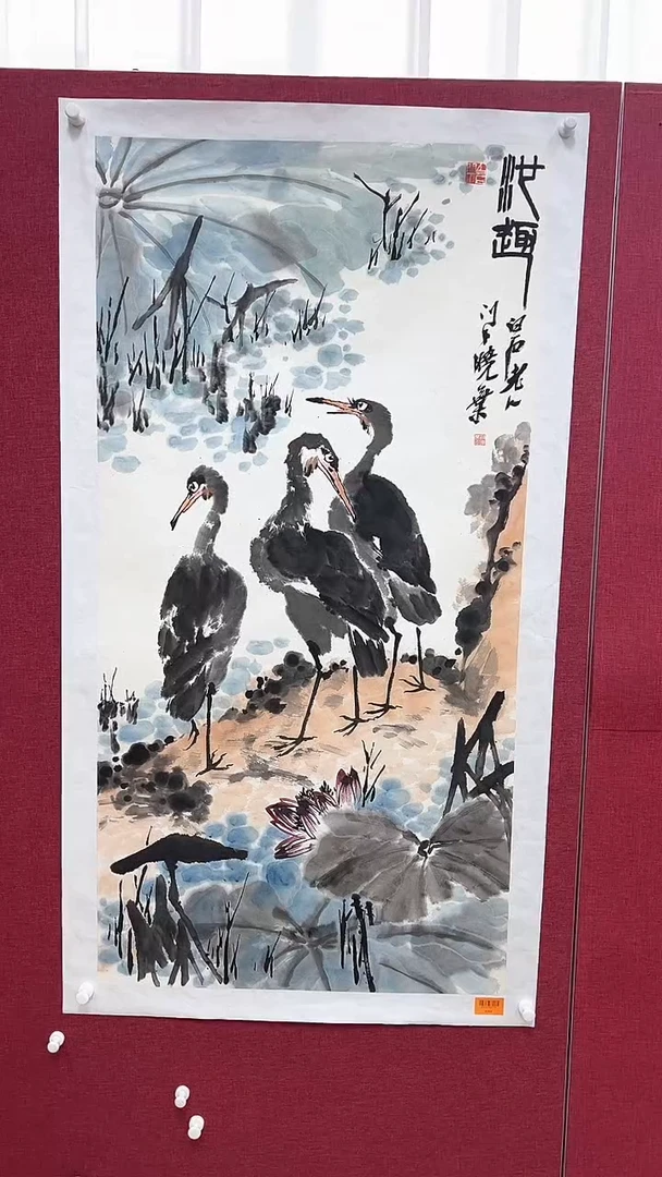 国画柳晓叶绘画8pc花鸟书中作品