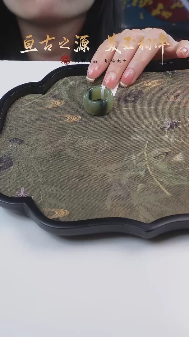 和田玉戒指未镶嵌66-17.5