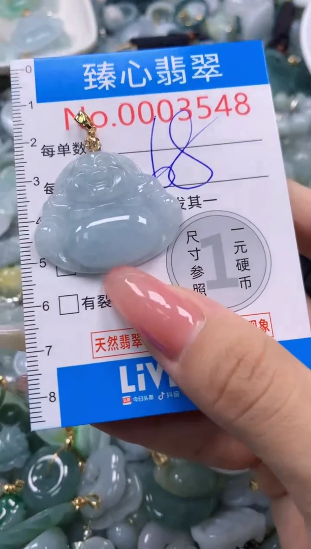 翡翠未镶嵌颈饰3548