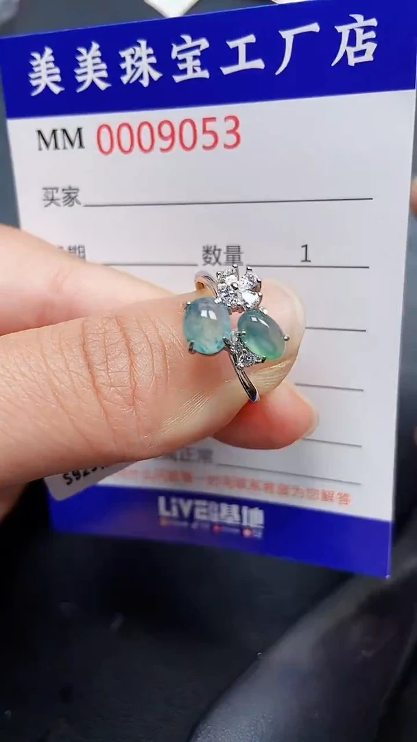 颈饰银S925镶嵌翡翠9053