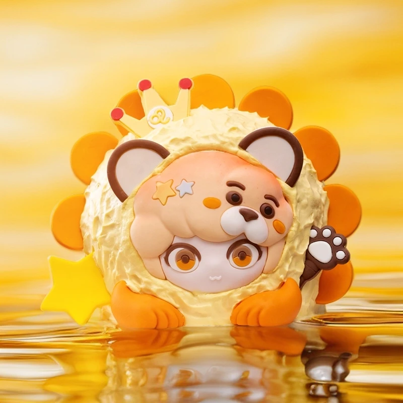 2025新款狮子座巨蟹座巧克力蛋糕装饰十二星座烘焙小动物插件