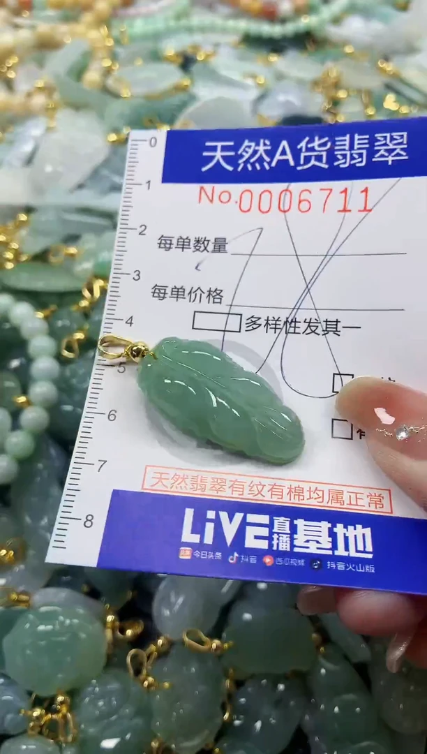 颈饰未镶嵌翡翠天然A货翡翠