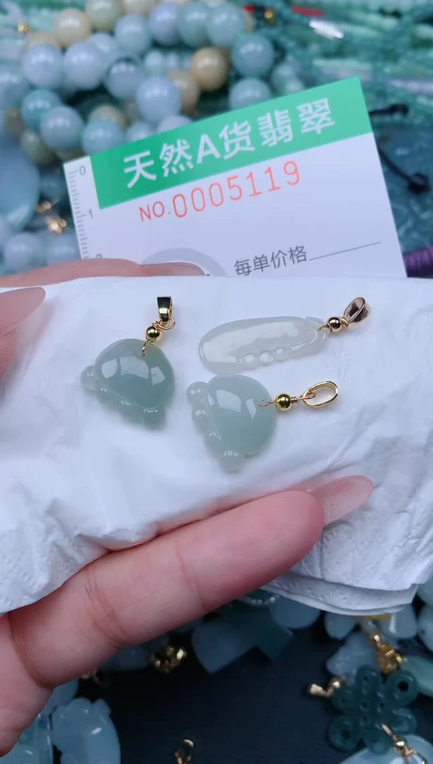 翡翠未镶嵌颈饰.0005119