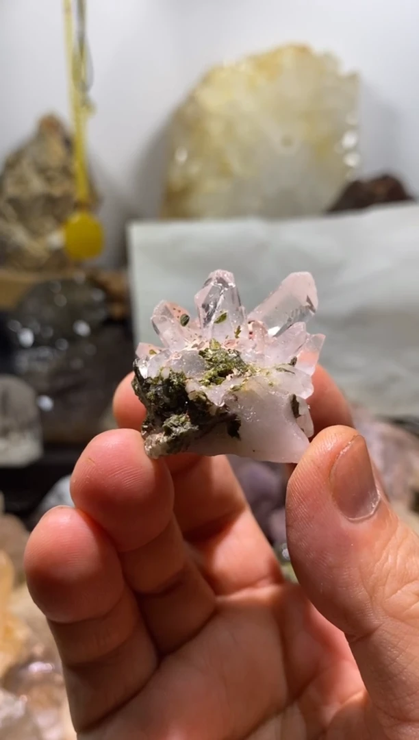 水晶珠宝半成品未镶嵌92号 花园水晶晶簇