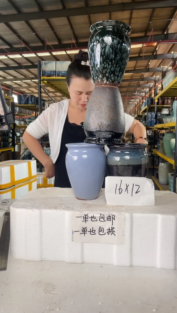 宜兴紫砂粗陶花盆12/16