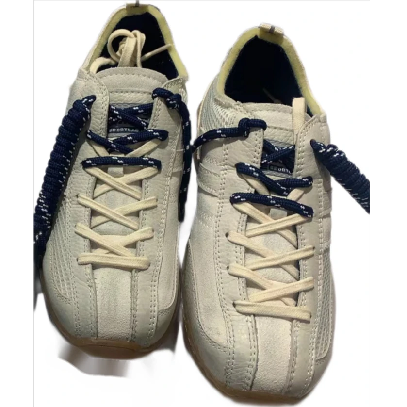 【早春新品】MASONPRINCE*轻便牛皮版 复古软底手工车线德训鞋