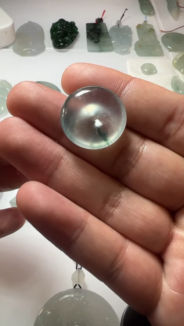 未镶嵌定制翡翠平安扣