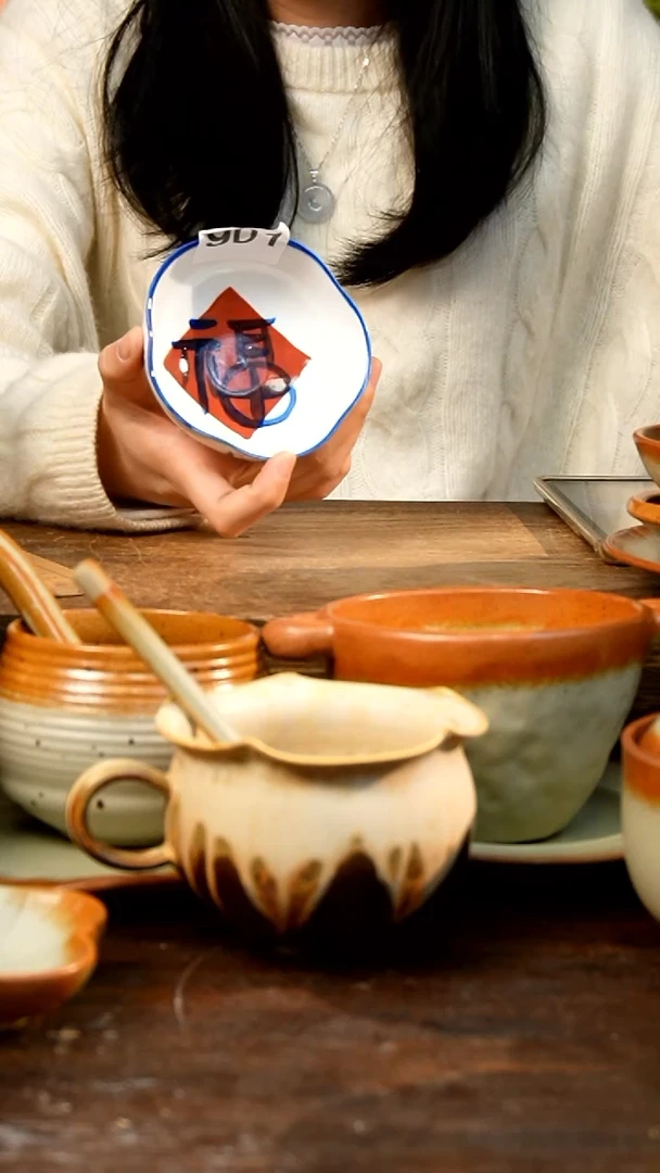 盘 高颜值粗陶餐具限时抢购