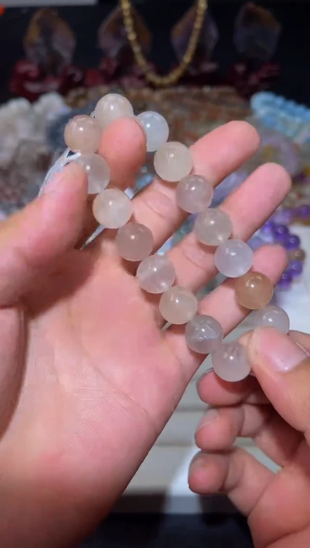 水晶手串未镶嵌L29-12mm彩兔毛单圈-多样性发其一