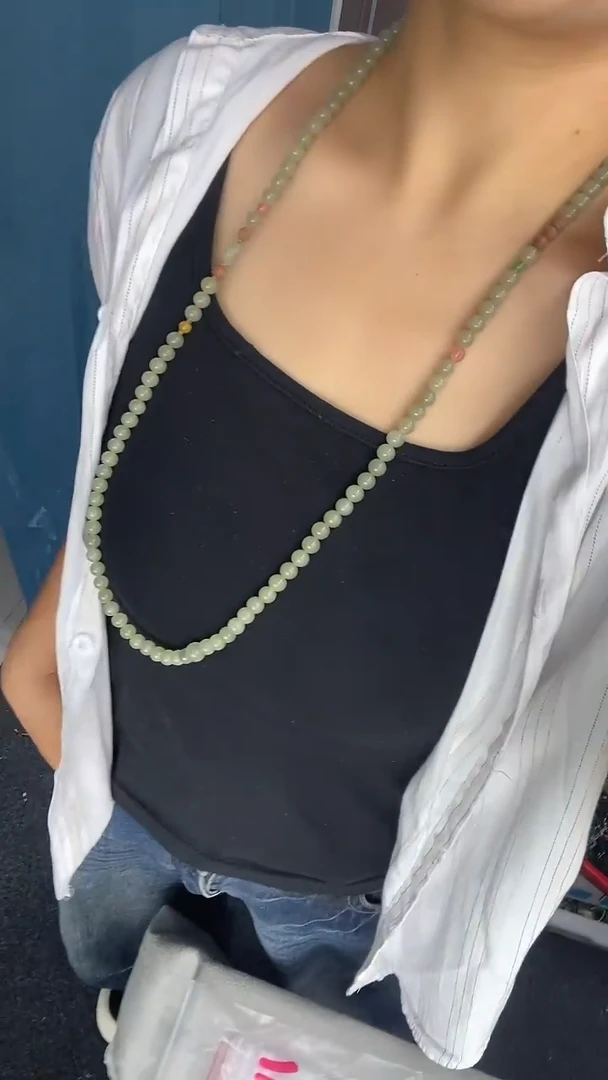 颈饰未镶嵌和田玉天然和田玉晴水项链
