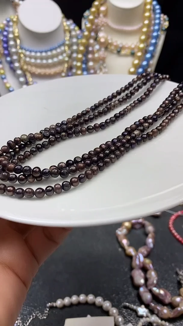 颈饰未镶嵌淡水珍珠多人毛衣链