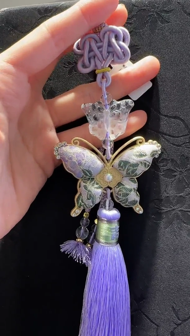 未镶嵌手绳水晶蝴蝶多样性发货其一