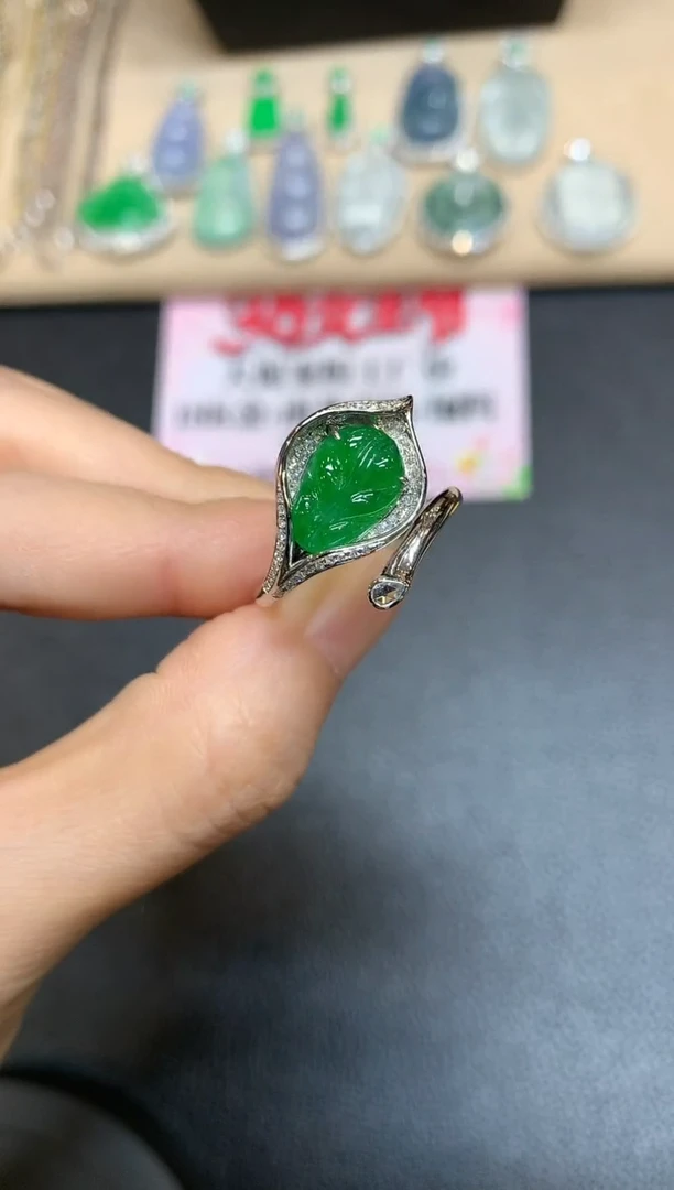 【闪购商品】翡翠戒指18K金镶嵌【无服务费
