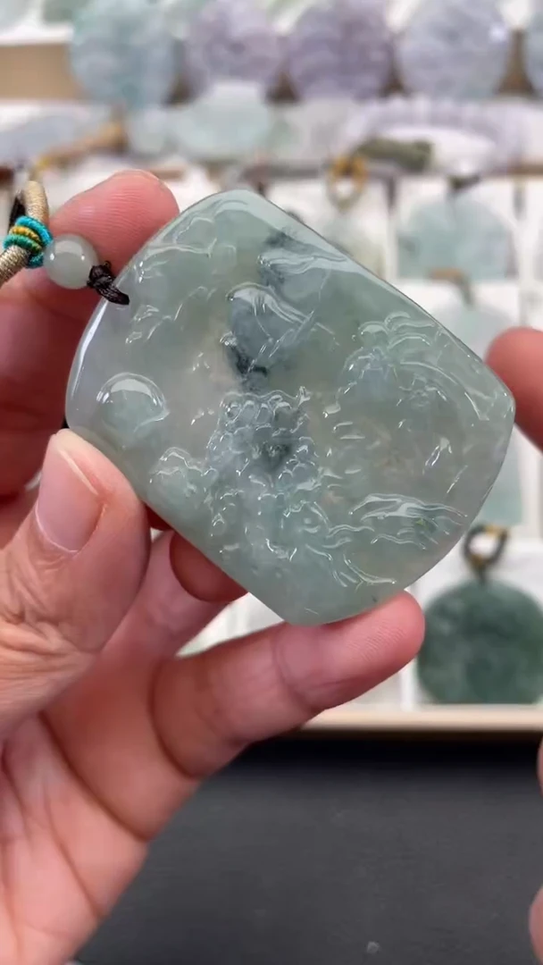 颈饰未镶嵌翡翠天然缅甸翡翠A货410