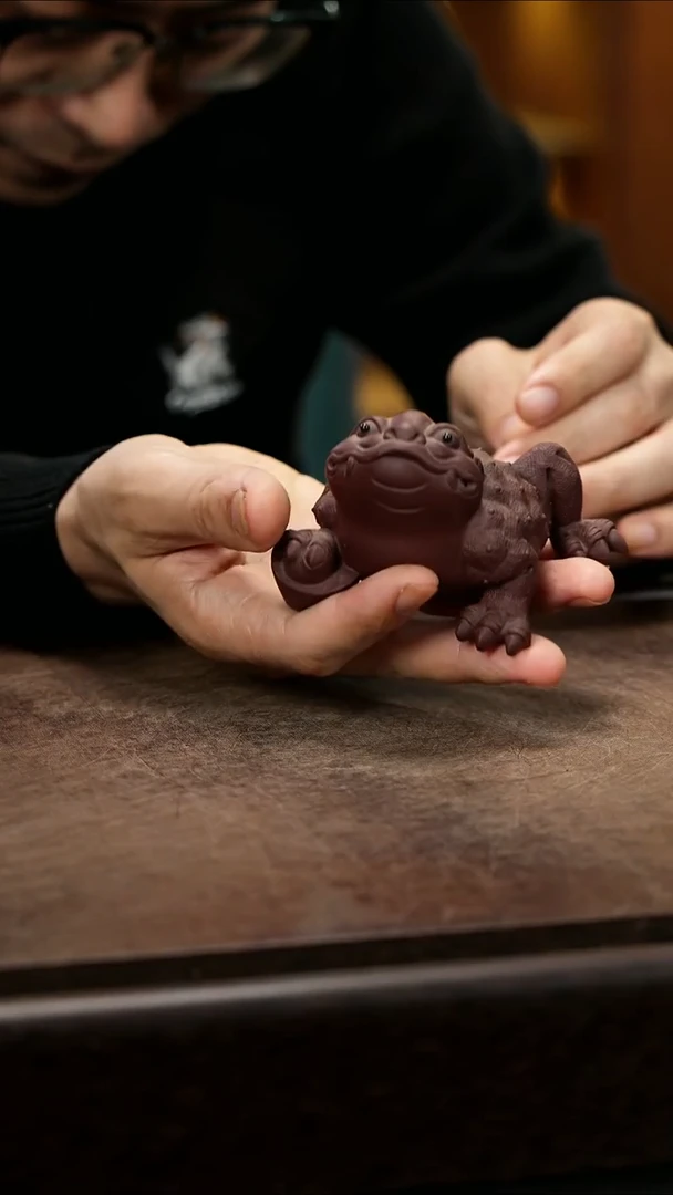 紫砂茶宠紫砂金蟾