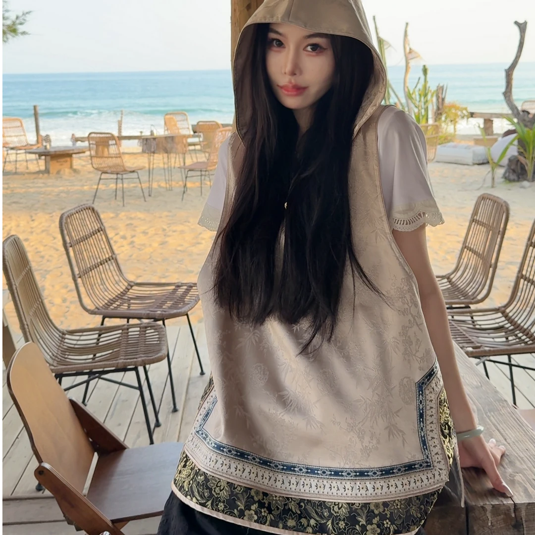 蘇格高定-【浅宁】国风新中式休闲春秋时尚夏季百搭气质连帽上衣
