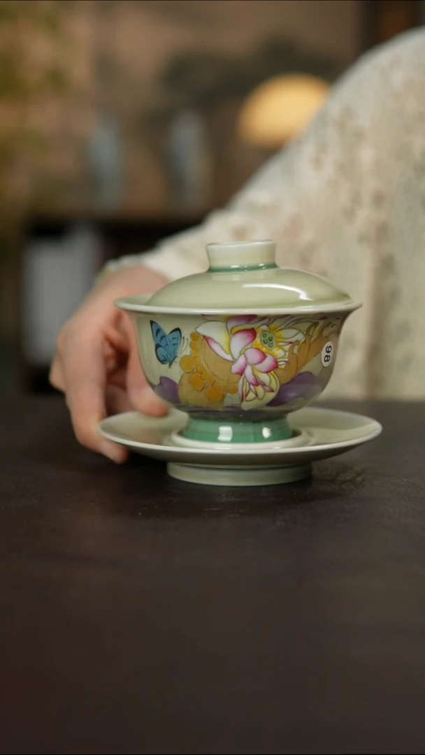 杯景德镇陶瓷杯碗柴烧多人瑕疵