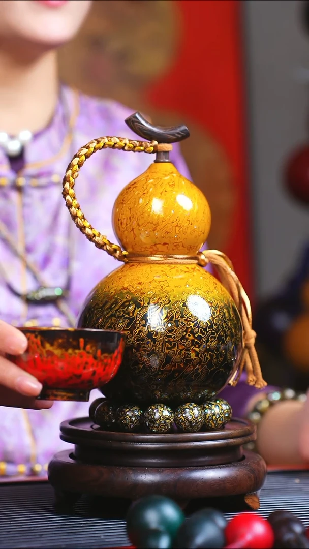 【闪购商品】JJ043首选大漆漆器+火焰山主人杯