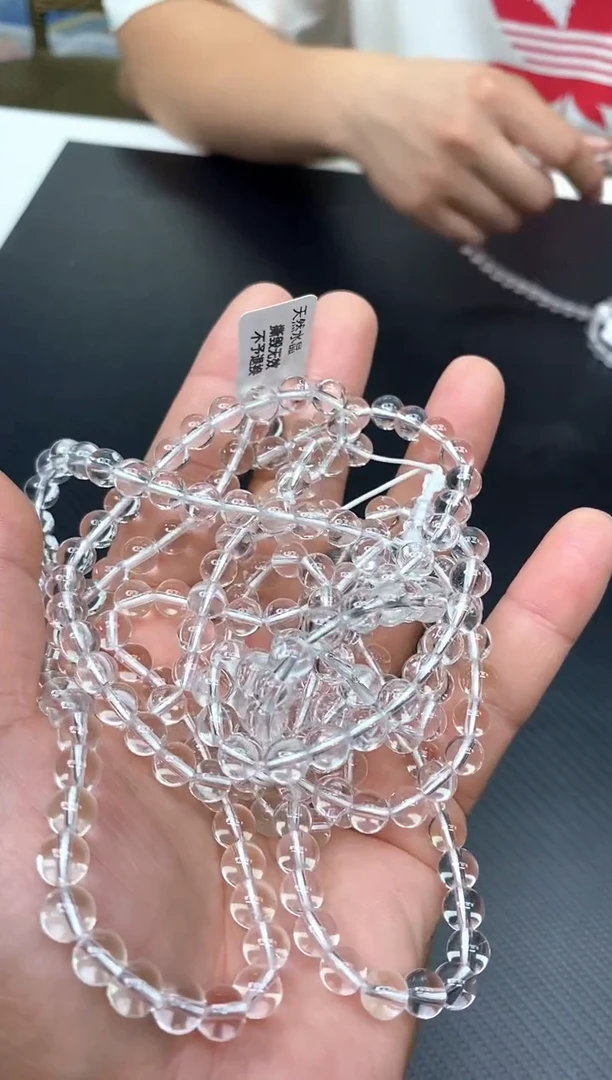 未镶嵌手串水晶4白水108颗7mm+ 多样性发其一