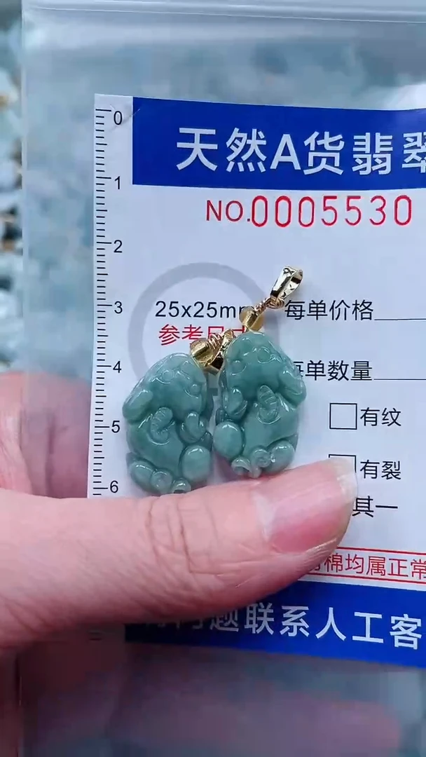 翡翠未镶嵌颈饰