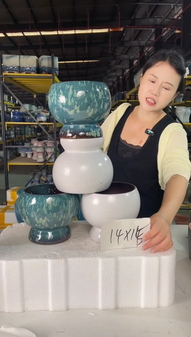 宜兴紫砂粗陶花盆