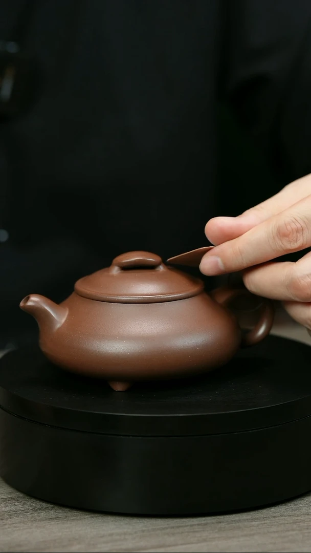 茶壶紫砂孤**心H2105赵信军光素扁韵上新桥