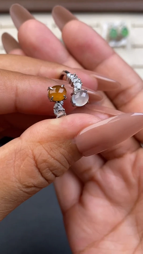 翡翠戒指银S925镶嵌62266525