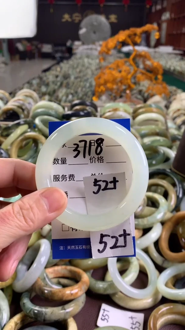 未镶嵌蛇纹石玉手镯3718