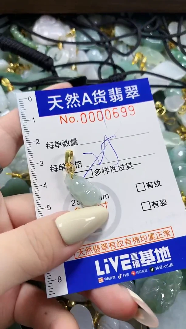 颈饰未镶嵌翡翠天然A货翡翠