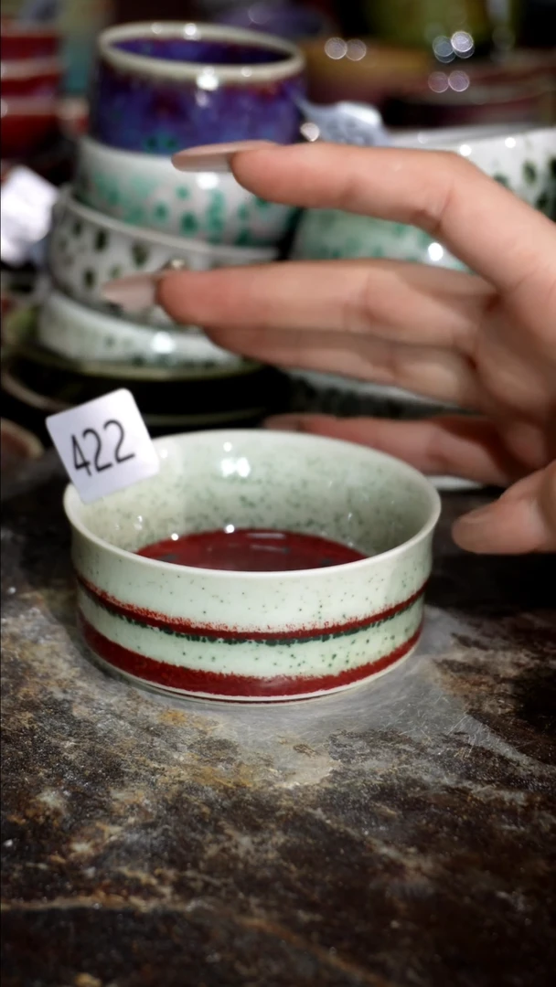 摆件精品窑变钧瓷茶器
