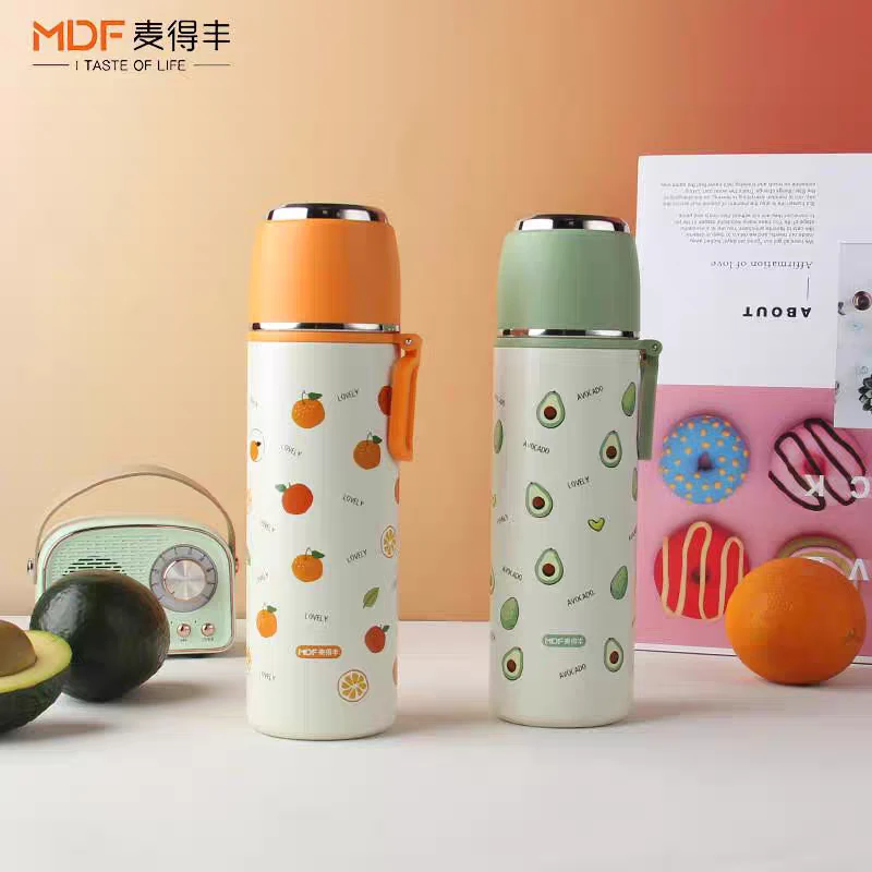 麦得丰316保温杯运动水杯弹盖户外便携大容量水壶学生