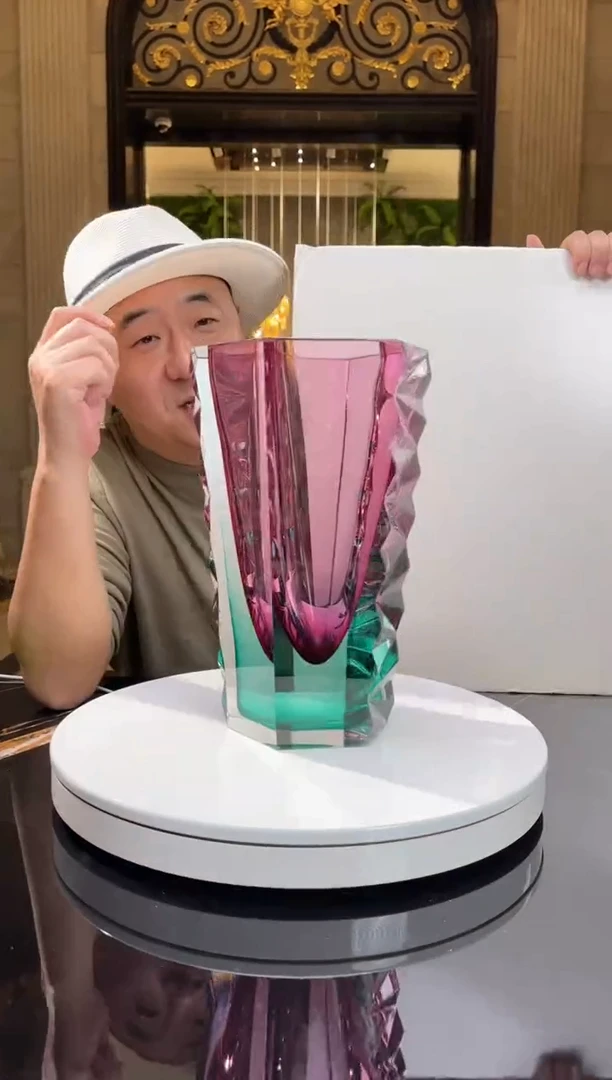 【闪购商品】摆件AJ031501金红冰岛火山花器