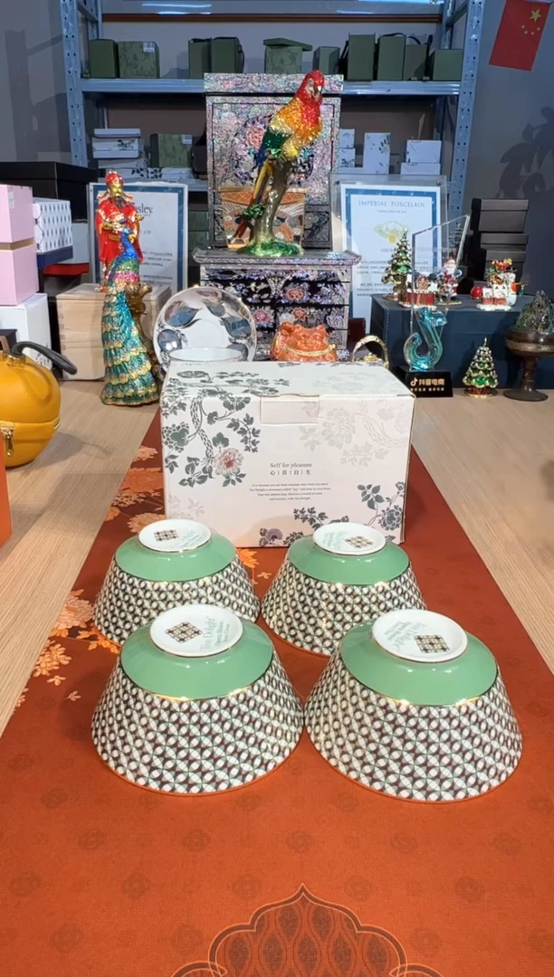 【闪购商品】杯169歌剧院饭碗套四（绿）