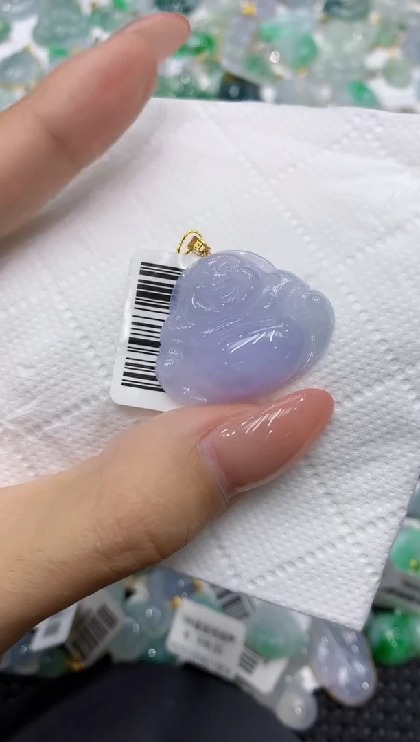 颈饰18K金镶嵌翡翠111111111111