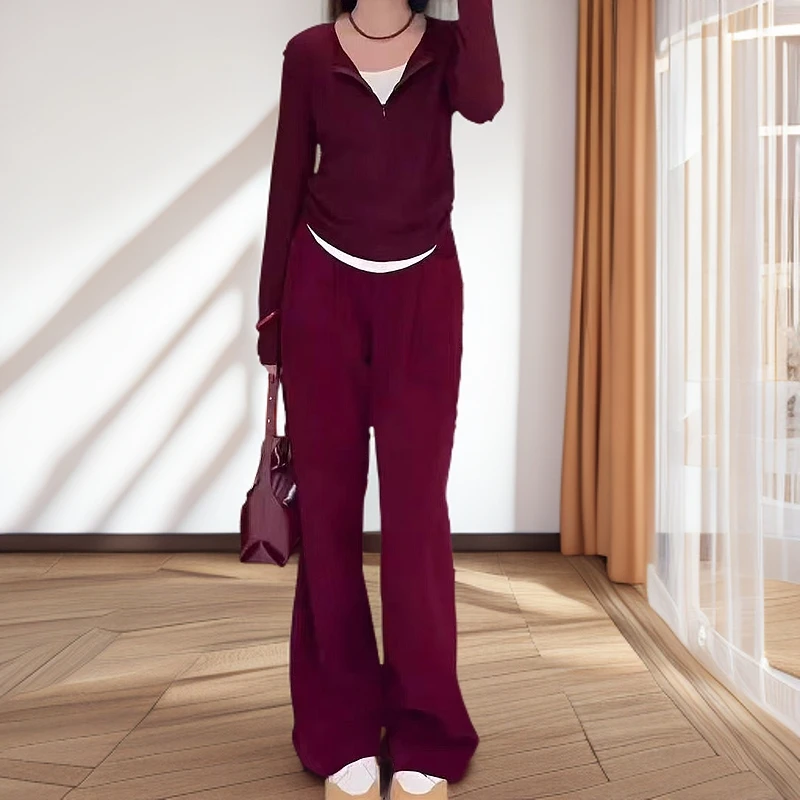 XIE6  时尚百搭显瘦上衣长裤两件套99650