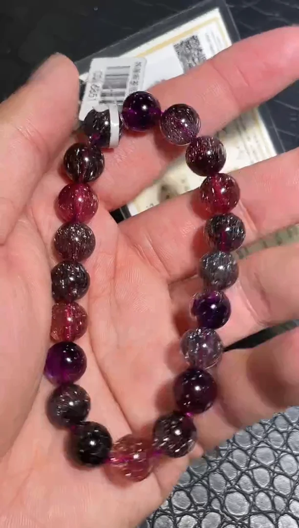 未镶嵌手链水晶秋*单圈超七A10