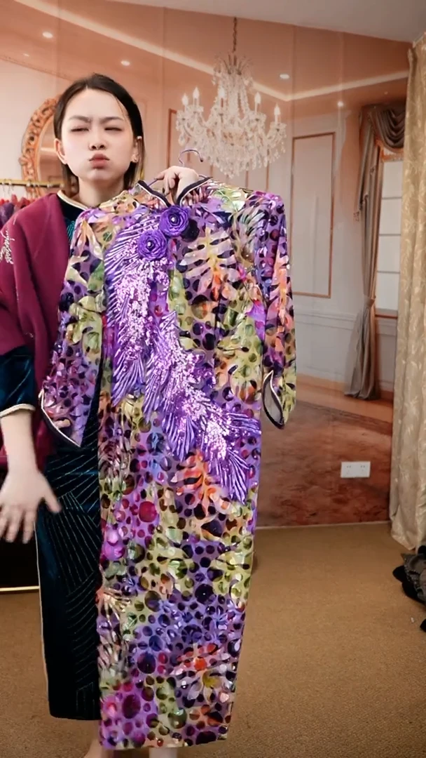 挂脖款好看的连衣裙 57