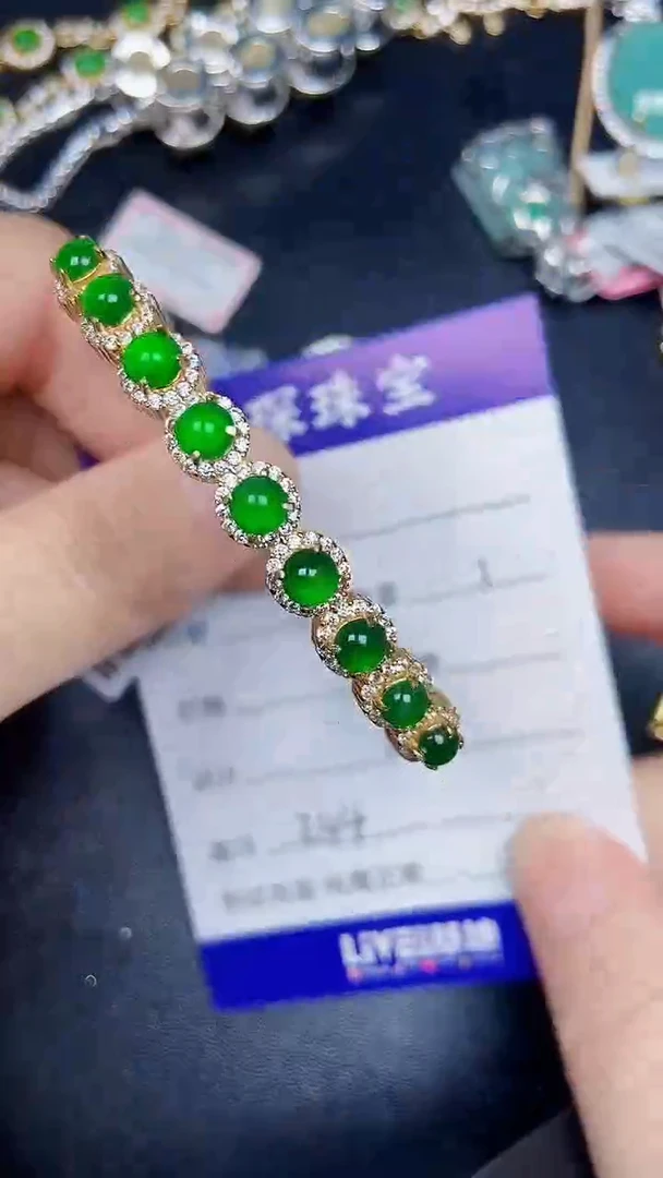 银S925镶嵌戒指翡翠2440
