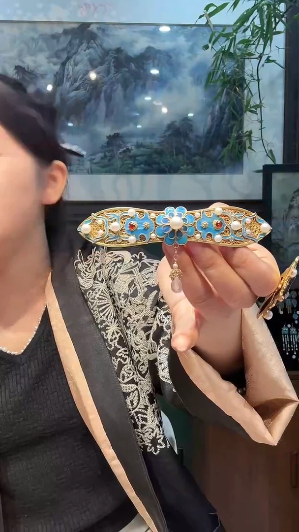 大理石铁合金非遗手工首饰