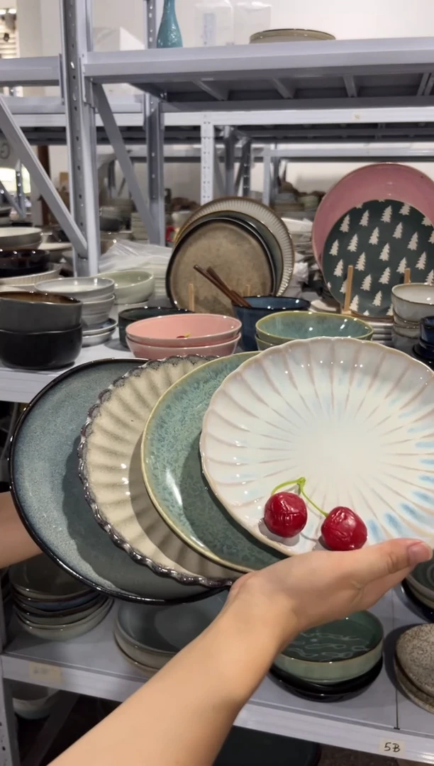 陶瓷外贸尾货瑕疵满20包邮X4 小盘组合