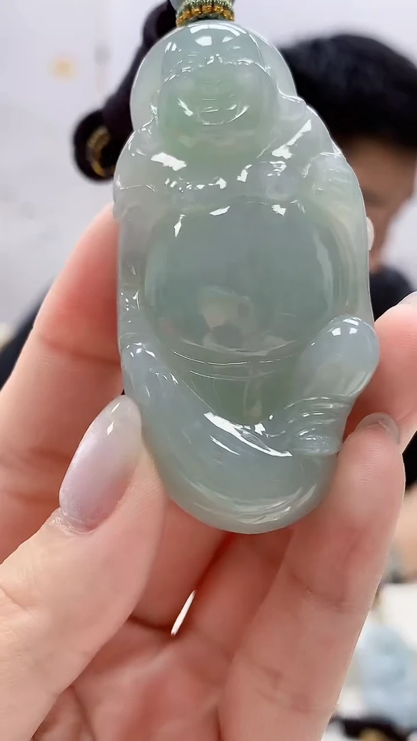 定制翡翠未镶嵌5028lr-毛货挂件1