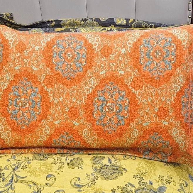 亲肤棉双层纱枕套--花辞树-48*74-2