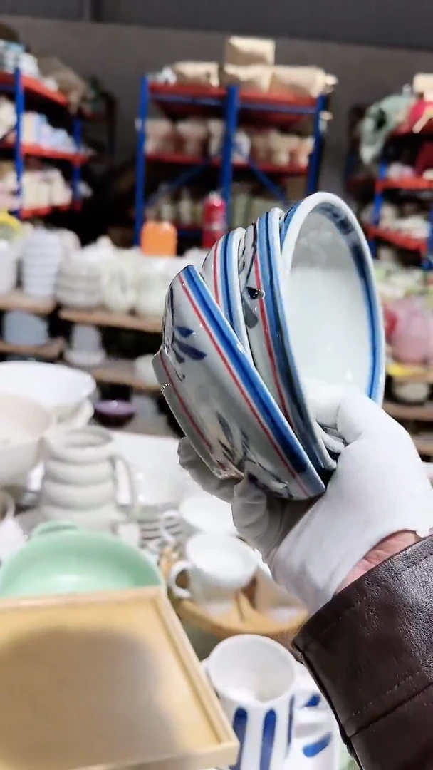 【闪购商品】瓷片4个异形米饭碗微瑕 凑满20元包邮