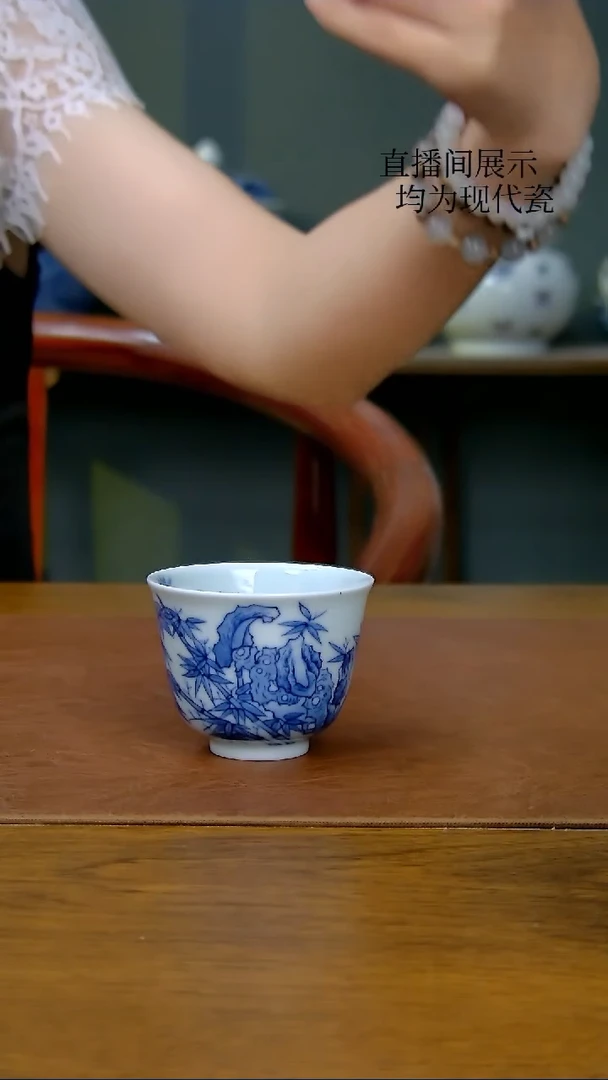 陶瓷竹子铃铛杯（柴窑）