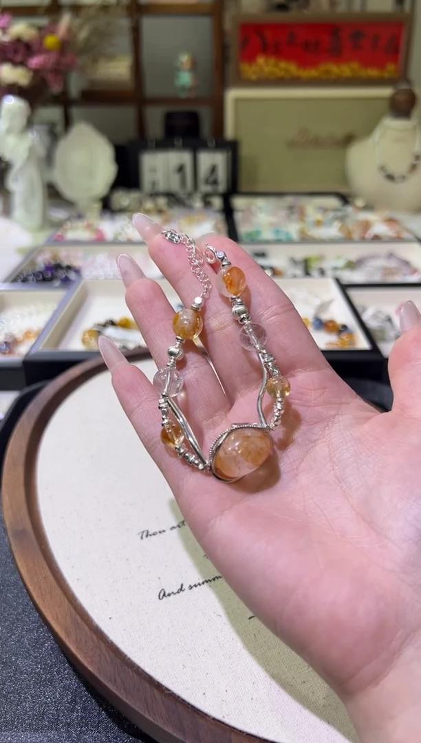 合金手链水晶天然水晶 多样性发其一