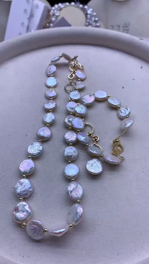 【闪购商品】淡水珍珠项链合金一起